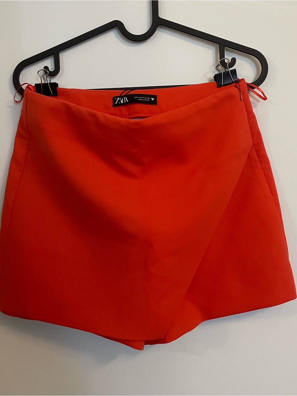 ZARA Bright Wrap-Front Shorts